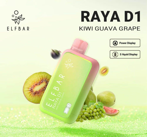 Elfbar Raya D1 Kiwi Guava Grape 13000 Puffs