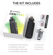 Load image into Gallery viewer, Vaporesso GEN PT60 Kit Items
