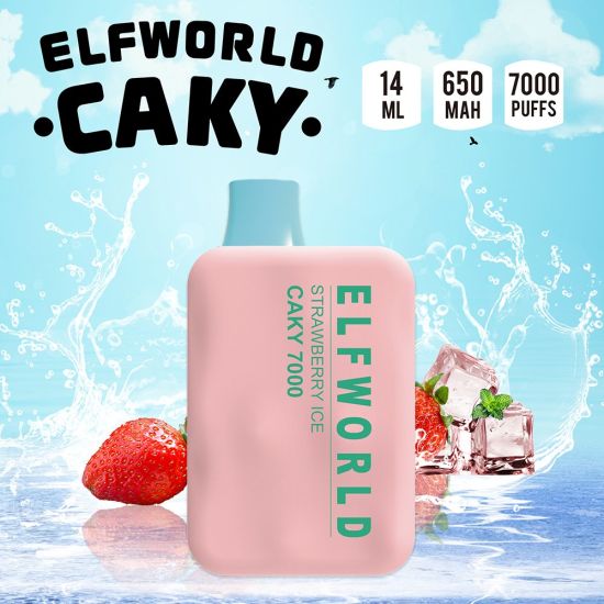 Elfworld Caky Strawberry Ice (7000 Puffs)