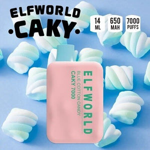 Elfworld Caky Blue Cotton Candy (7000 Puffs)