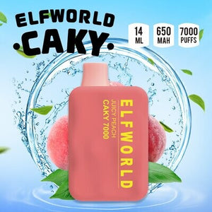 Elfworld Caky Juicy Peach (7000 Puffs)