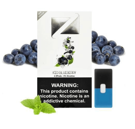 ZIIP Compatible JUUL Pods - Iced Blueberry