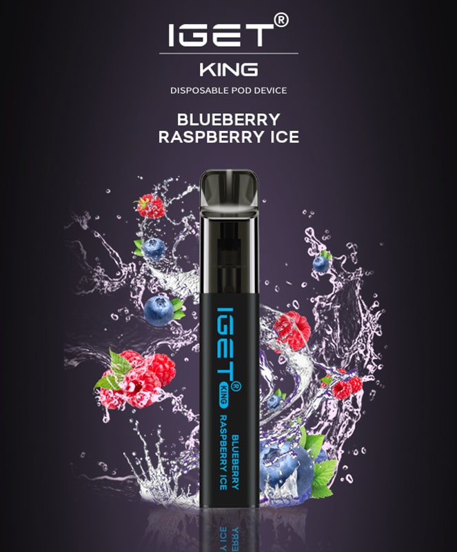 IGET King Vape - Blueberry Raspberry Ice (2600 Puffs)