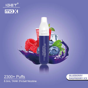 IGET Max Vape - Blueberry Raspberry Ice (2300 Puffs)