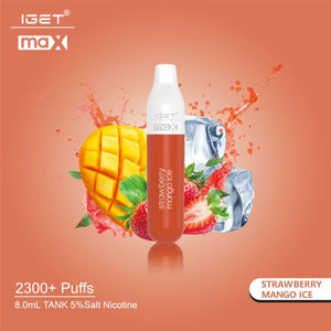IGET Max Vape - Strawberry Mango Ice (2300 Puffs)