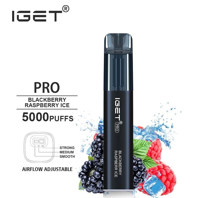 IGET PRO - Blackberry Raspberry Ice (5000 Puffs)