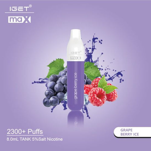 IGET Max Vape - Grape Berry Ice (2300 Puffs)