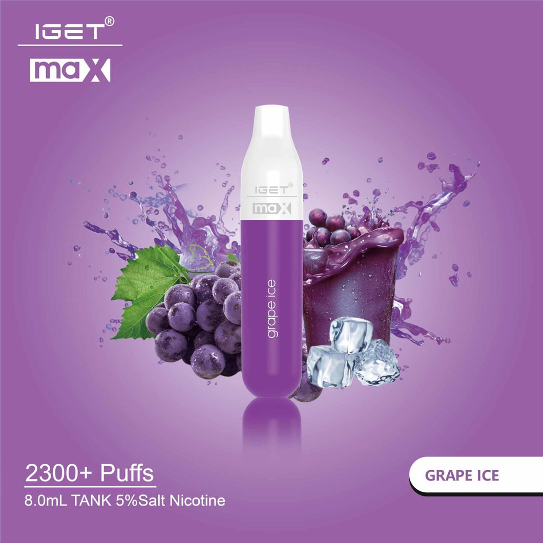 IGET Max Vape - Grape Ice (2300 Puffs)