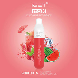 IGET Max Vape - Raspberry Watermelon Ice (2300 Puffs)