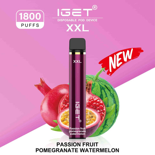 IGET XXL Vape - Passion Fruit Pomegranate Watermelon