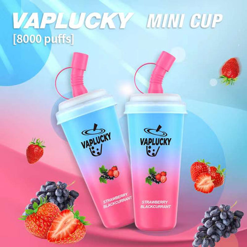 Vaplucky Mini Cup Strawberry Blackcurrant (8000 Puffs)