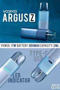 Voopoo Argus Z Infographic