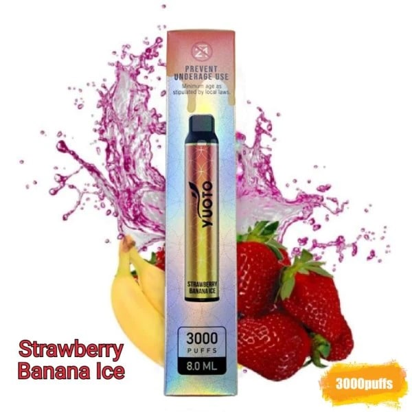Yuoto Luscious Strawberry Banana Ice (3000 Puffs)