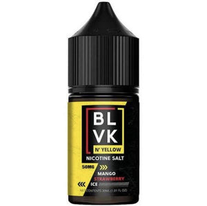 BLVK & Yellow Nic Salt - Mango Strawberry Ice Bottle