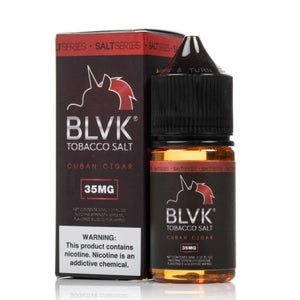 BLVK Unicorn Nicotine Salt - Cuban Cigar Box & Bottle