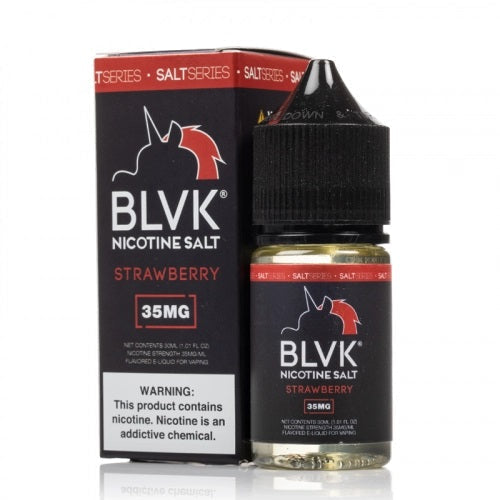 BLVK Unicorn Nicotine Salt - Strawberry Box & Bottle