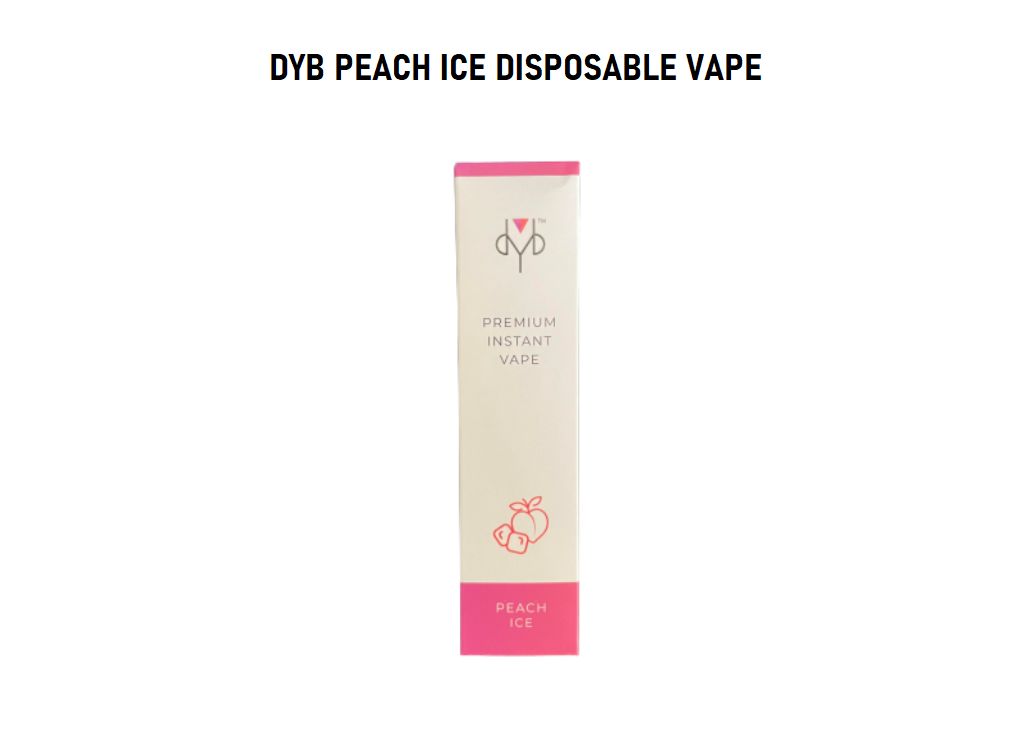 DYB peach ice disposable vape