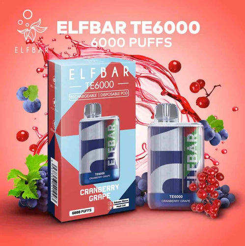 ELF BAR TE6000 - Cranberry Grape (6000 Puffs)
