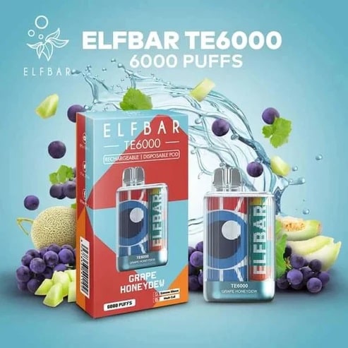 ELF BAR TE6000 - Grape Honeydew (6000 Puffs)