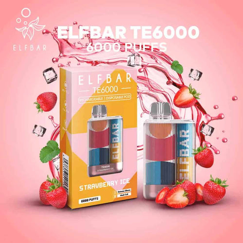 ELF BAR TE6000 - Strawberry Ice (6000 Puffs)