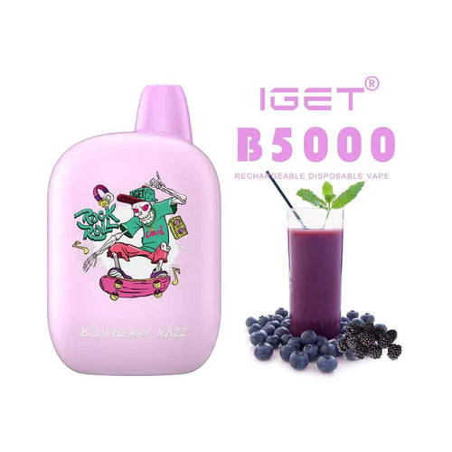 IGET B5000 - Blueberry Razz (5000 Puffs)