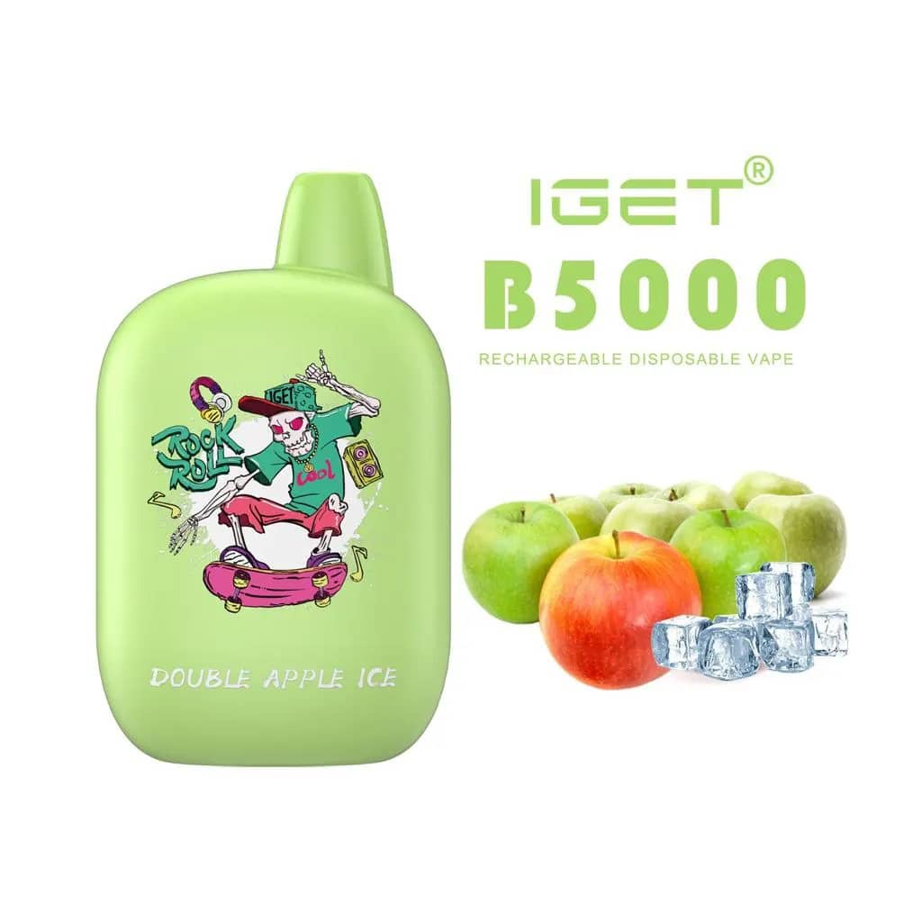 IGET B5000 - Double Apple Ice vape