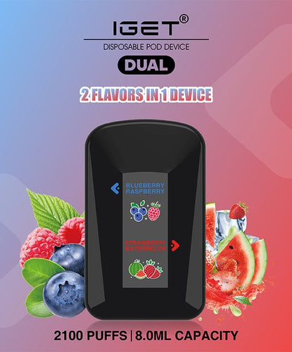 IGET Dual - Blueberry Raspberry & Strawberry Watermelon