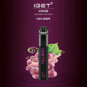 IGET King Vape - Iced Grape (2600 Puffs)