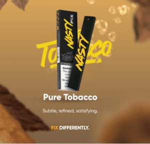 nasty fix pure tobacco disposable vape