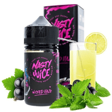 Load image into Gallery viewer, nasty juice wicked haze with blackcurrant, lemonade and mint
