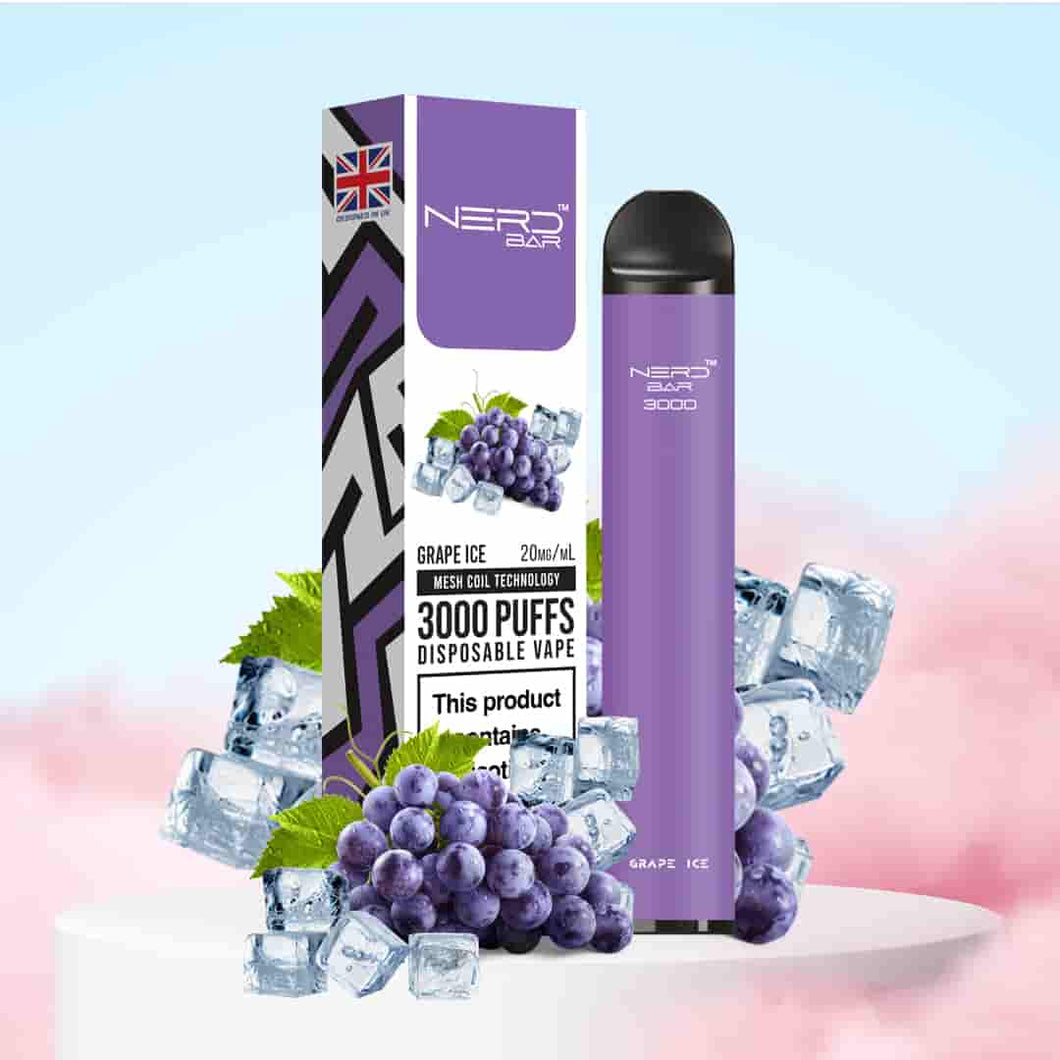 NERD Bar - Grape Ice (3000 Puffs)