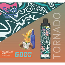 Load image into Gallery viewer, Tornado R&amp;M Disposable Pina Colada Rum (6000 Puffs)
