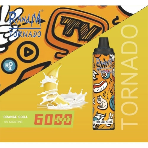 Tornado R&M Disposable Orange Soda (6000 Puffs)