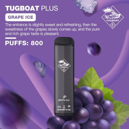 Tugboat Plus Grape Ice 800 puffs