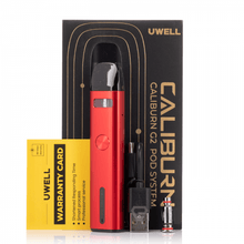 Load image into Gallery viewer, Uwell Caliburn G2 18W Pod System Packaging
