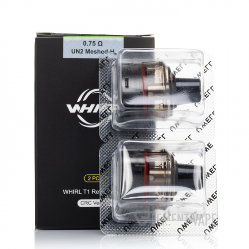 Uwell Whirl T1 Replacement Pods accessories - 0.75ohm un2 meshed