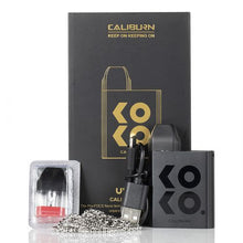 Load image into Gallery viewer, Uwell Caliburn Koko Pod System package content

