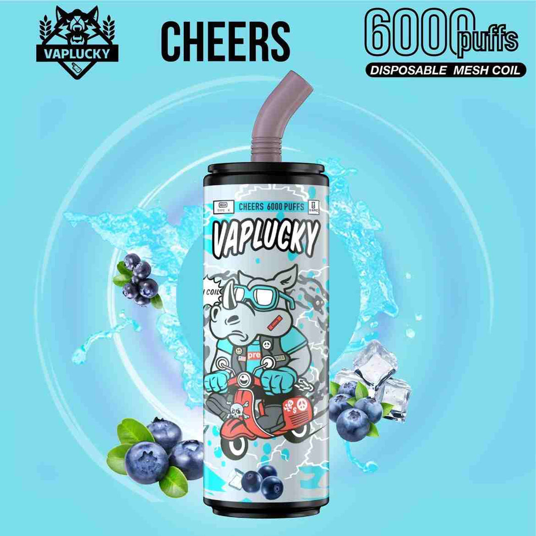 Vaplucky Cheers - Blueberry (6000 Puffs)