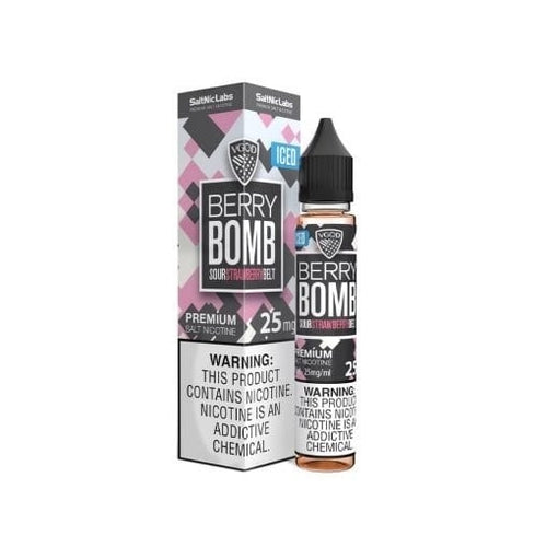 VGOD Nicotine Salt - Iced Berry Bomb box and bottle