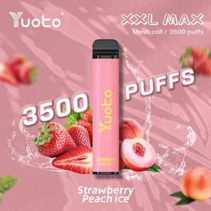 Yuoto XXL MAX Strawberry Peach Ice (3500 Puffs)