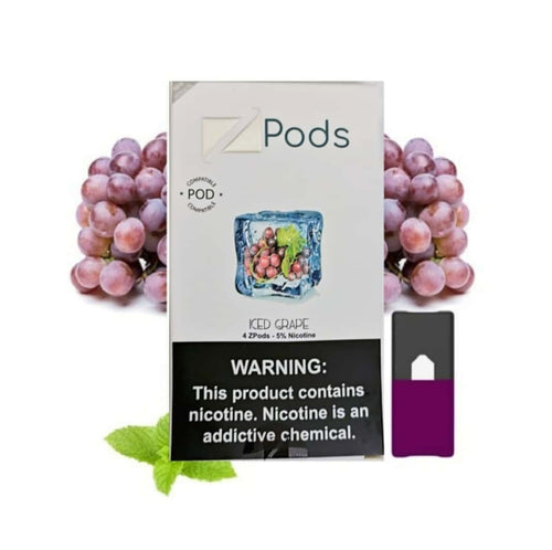 ZIIP Compatible JUUL Pods - Iced Grape 5%